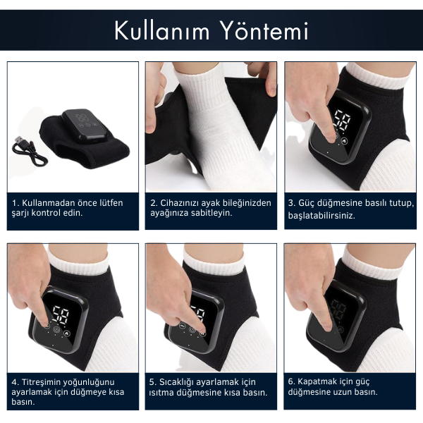ThermoFoot™ Termal Terapi Bandı - Ayak Ağrısı Rahatlama Cihazı